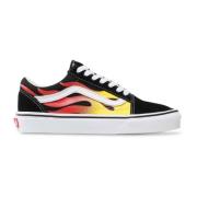 Casual Textiel Sneakers Unisex Ronde Neus Vans , Multicolor , Heren