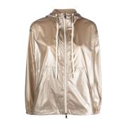 Goudkleurige Tazenat Rits Hoodie Moncler , Beige , Dames