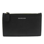 Pre-owned Leather wallets Balenciaga Vintage , Black , Dames