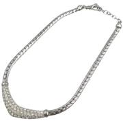 Pre-owned Metal necklaces Dior Vintage , Gray , Dames