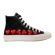 Chuck 70 Multi Heart High Zwarte Sneakers Comme des Garçons Play , Bla...