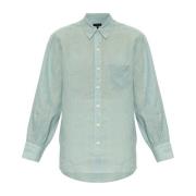 Linnen shirt Maxine Rag & Bone , Blue , Dames