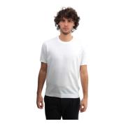Wit Crew Neck T-shirt Kangra , White , Heren