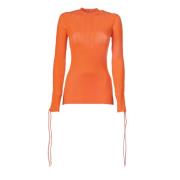 Oranje Trui - Slim Fit - Koud Weer - 82% Viscose - 18% Polyester Off W...