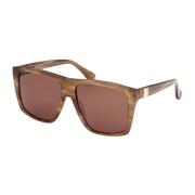 Prism Sunglasses in Havana Brown/Brown Max Mara , Brown , Unisex