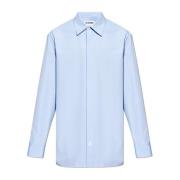 Gestreept patroon overhemd Jil Sander , Blue , Heren