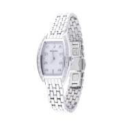 Klassiek Dames Diamanten Horloge Bulova , White , Dames
