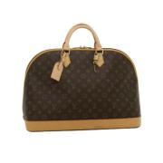 Pre-owned Canvas handbags Louis Vuitton Vintage , Brown , Dames