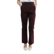 Bruine Broek met Zijrits Max Mara , Brown , Dames