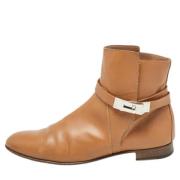 Pre-owned Leather boots Hermès Vintage , Brown , Dames