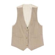 Tailoring Cer Vest voor Vrouwen Alysi , Beige , Dames