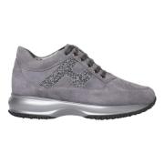 Grijze Sneakers Dames Schoenen Hogan , Gray , Dames