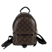 Pre-owned Leather backpacks Louis Vuitton Vintage , Brown , Dames