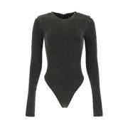 Zwarte Bodysuit Entire Studios , Black , Dames