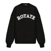 Sweatshirt met logo Rotate Birger Christensen , Black , Dames