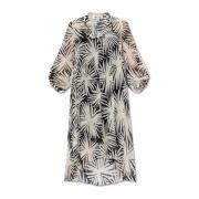 Bloemenpatroon jurk Diane Von Furstenberg , Beige , Dames