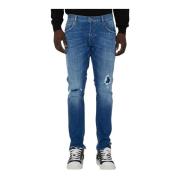 Slim-fit Jeans John Richmond , Blue , Heren