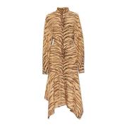 Jurk met dierenmotief Stella McCartney , Beige , Dames