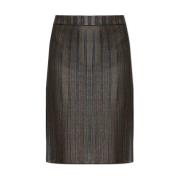 Gestreepte rok Salvatore Ferragamo , Brown , Dames