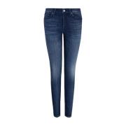 Blauwe Super Skinny Dames Jeans Armani Exchange , Blue , Dames