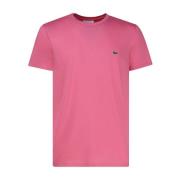 T-Shirts Lacoste , Pink , Heren