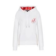 Witte Hoodie Ss22 Armani Exchange , White , Dames