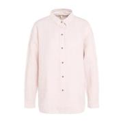 Linnen Shirt Rosa Ss24 Barbour , Pink , Dames