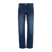 Slim Donkerblauwe Jeans Ss24 Armani Exchange , Blue , Heren