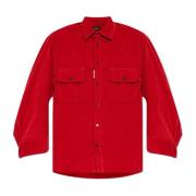 Ribfluwelen overhemd Dsquared2 , Red , Dames