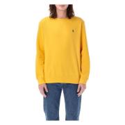 Gouden Gebreide Trui Crewneck Sweatshirt Ralph Lauren , Yellow , Heren