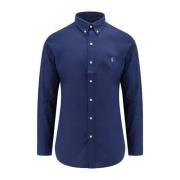Blauwe Button-Down Kraag Shirt Ralph Lauren , Blue , Heren