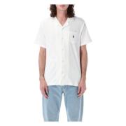 Witte Bowling Shirt Klassieke Kraag Ralph Lauren , White , Heren