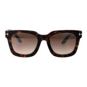 Stijlvolle zonnebril Leigh-02 Tom Ford , Brown , Dames