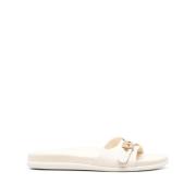 Flat Sandals Ancient Greek Sandals , White , Dames