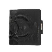 Pre-owned Leather wallets Chanel Vintage , Black , Dames