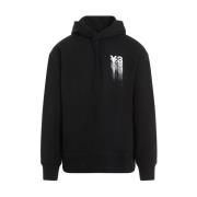 Zwart Logo Hoodie Sweatshirt Y-3 , Black , Heren