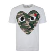 T-Shirts Comme des Garçons Play , White , Heren