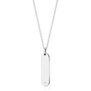 Gefacetteerde Witte Zirkonia Zilveren Ketting Sif Jakobs Jewellery , G...