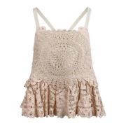 Anastasia Battenberg Top Sea NY , Beige , Dames