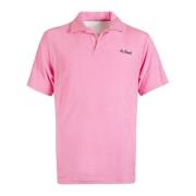 Roze Terry Polo Shirt MC2 Saint Barth , Pink , Heren