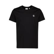 Logo Tee Parker Burberry , Black , Heren