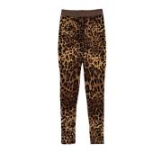 Luipaardprint Leggings Dolce & Gabbana , Brown , Dames