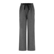 Stijlvolle Grijze Wollen Broek Jil Sander , Gray , Dames