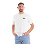 Casual Logo Print T-Shirt Emporio Armani EA7 , White , Heren