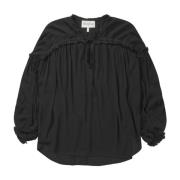 Observation Top & T-Shirt Zwart Munthe , Black , Dames