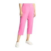 Fuchsia Capri Broek Vrouwen Chic Elena Mirò , Pink , Dames