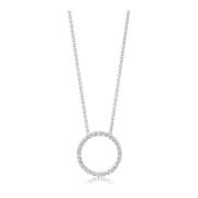 Biella Hanger Ketting met Witte Zirkonia Sif Jakobs Jewellery , Gray ,...