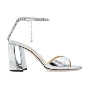 Sandalettes met hak Saeda Jimmy Choo , Gray , Dames