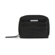 Leren rits creditcardhouder Emporio Armani , Black , Heren