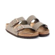 Flat Sandals Birkenstock , Gray , Heren